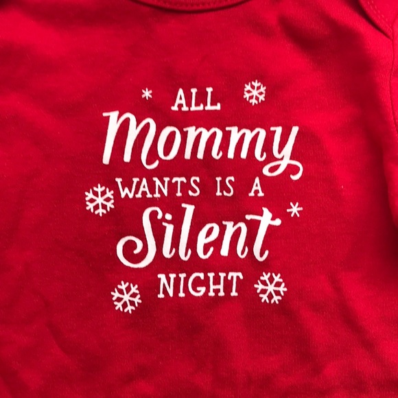 5/$25 CARTER’S NWT Christmas Onesie LS Screenprint - Picture 2 of 5